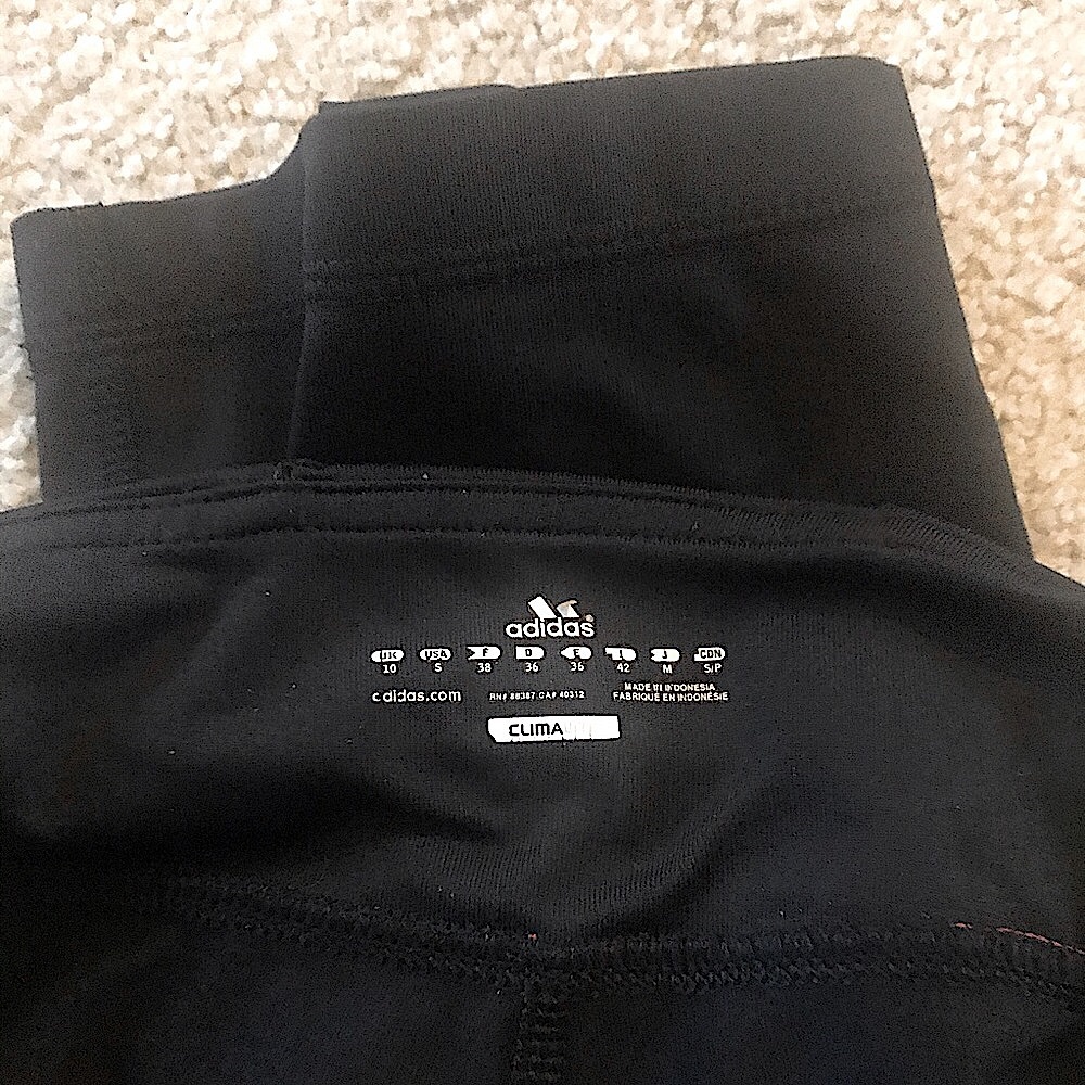 🆕🔥ADIDAS CLIMA-LITE VERY CUTE SILKY CAPRIS&SO SOFT W/ORANGE BAND NWOT!! - Picture 12 of 14